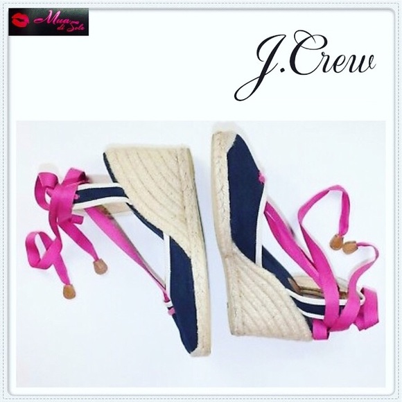 J. Crew Shoes - 🆕J. Crew Wedge Lace Up Espadrilles